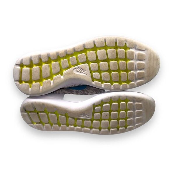 Nike iD Roshe Two (Nike By You) White / Grey / Teal Print 897153-992 Women's 7 - Picture 8 of 11